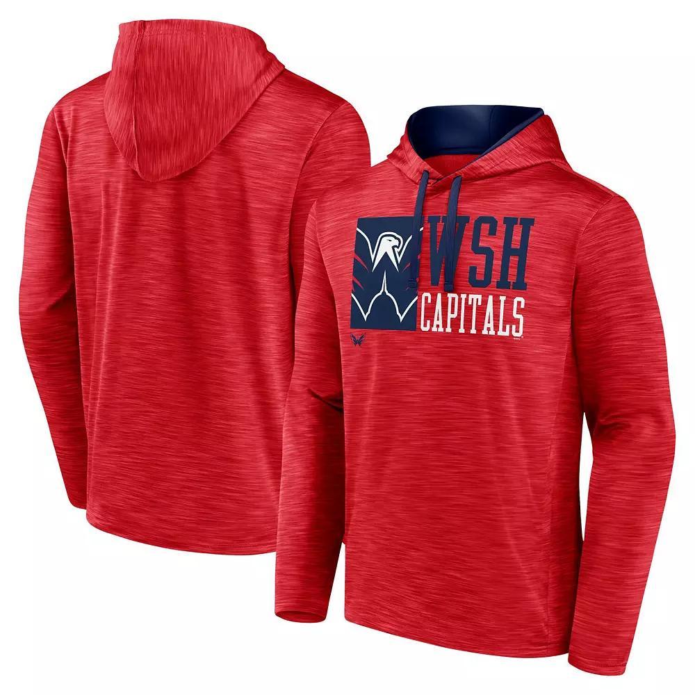 Men's Fanatics Red Chicago Blackhawks Never Quit Pullover Hoodie, Size: Small Product Image