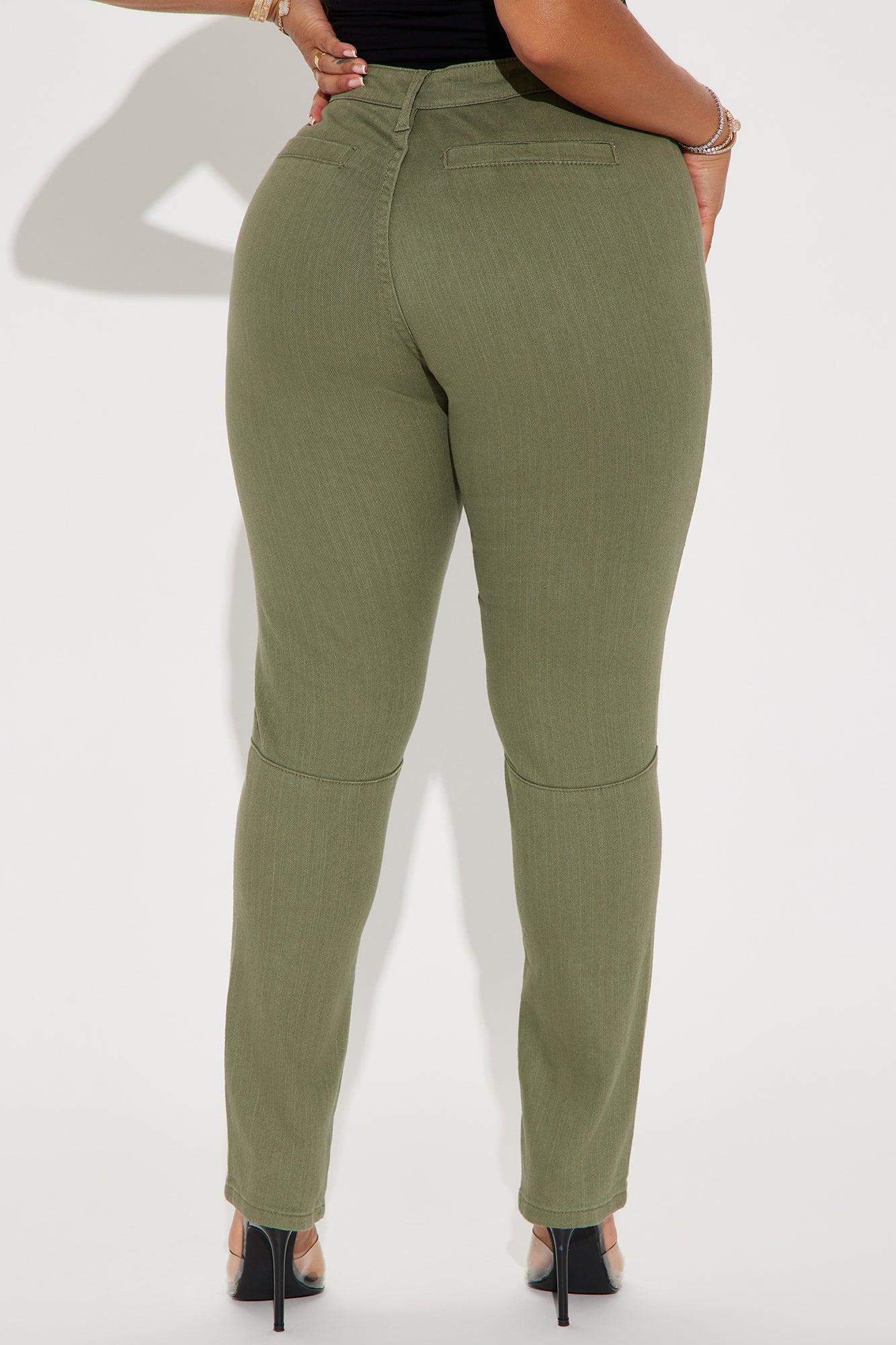 Keeping Score Skinny Pant - Olive Product Image