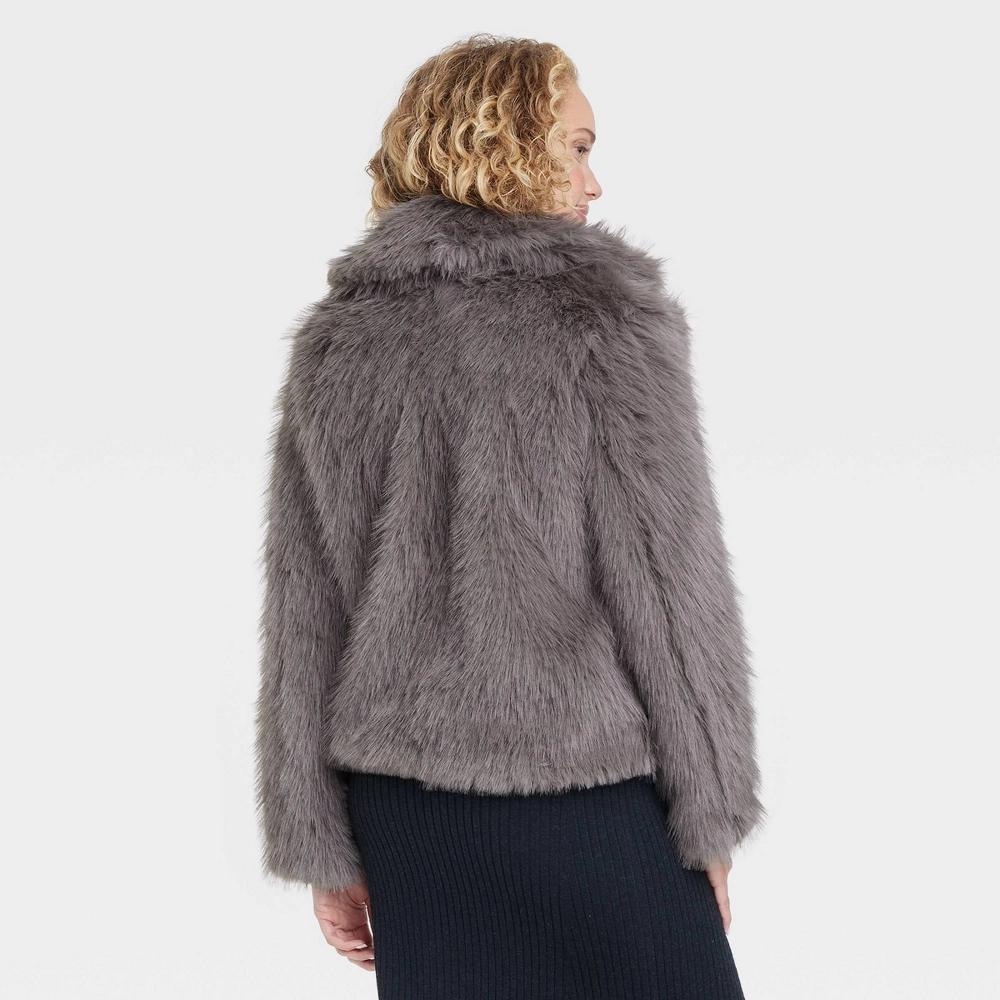 Women's Faux Fur Jacket - A New Day™ Product Image