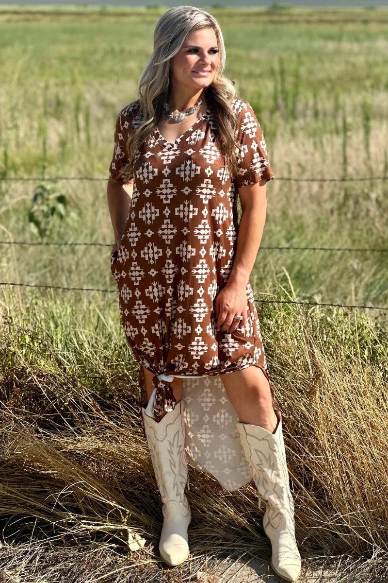 Sterling Kreek Meet Me In Wyoming Maxi Dress Product Image
