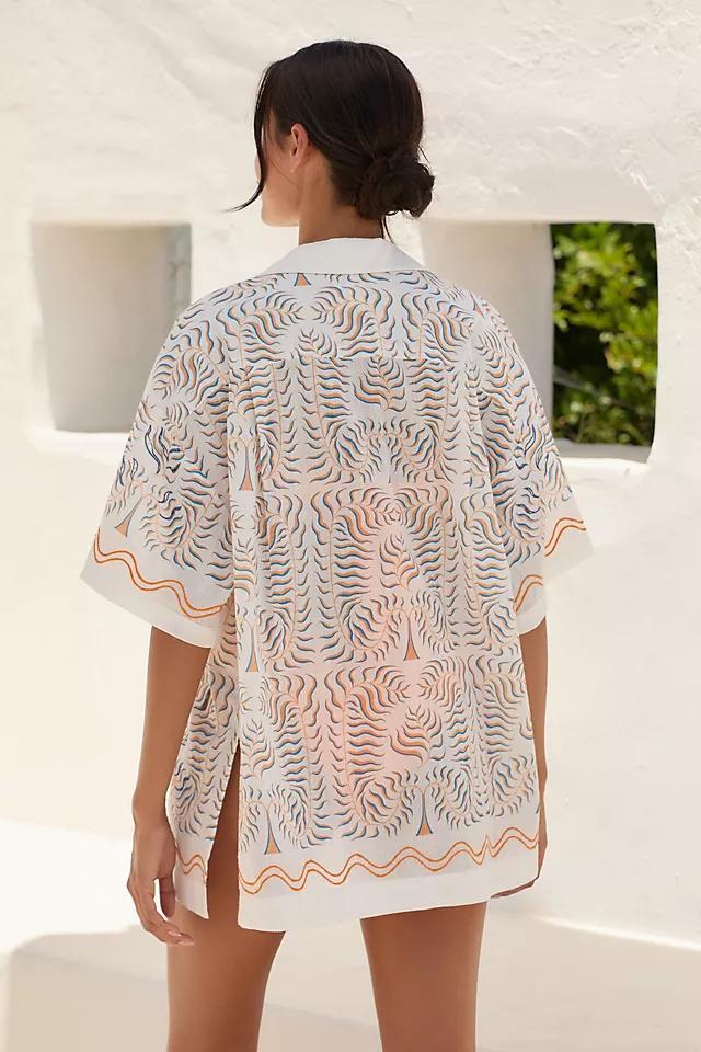 Tigre Indigo Printed Souvenir Shirt Product Image