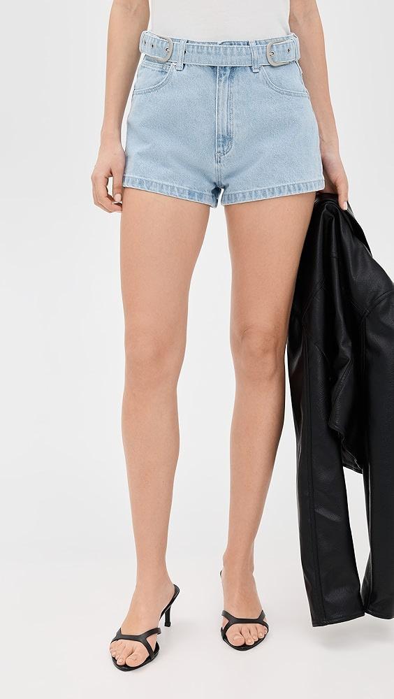 ABRAND High Relaxed Belt Kate Shorts | Shopbop Product Image