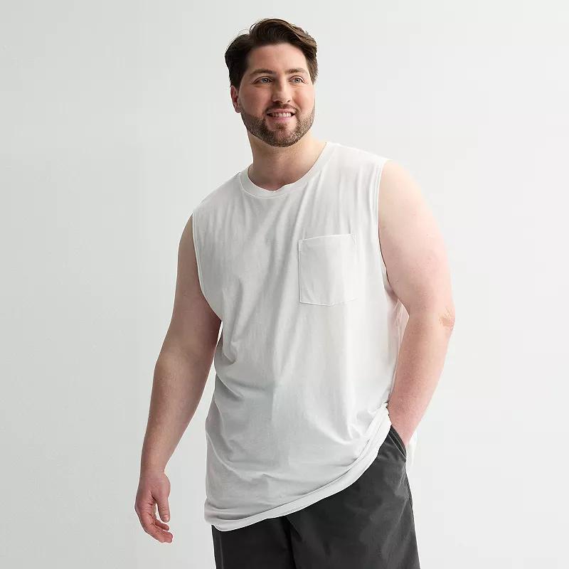 Big & Tall Sonoma Goods For Life® Muscle Tank Top, Men's, Size: 2XB, Black Product Image