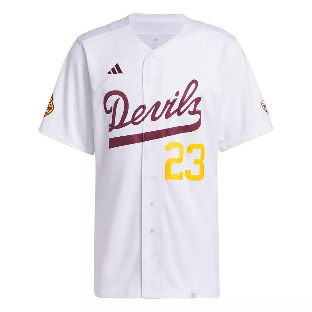 Men's adidas White Arizona State Sun Devils Team Baseball Jersey, Size: Medium Product Image