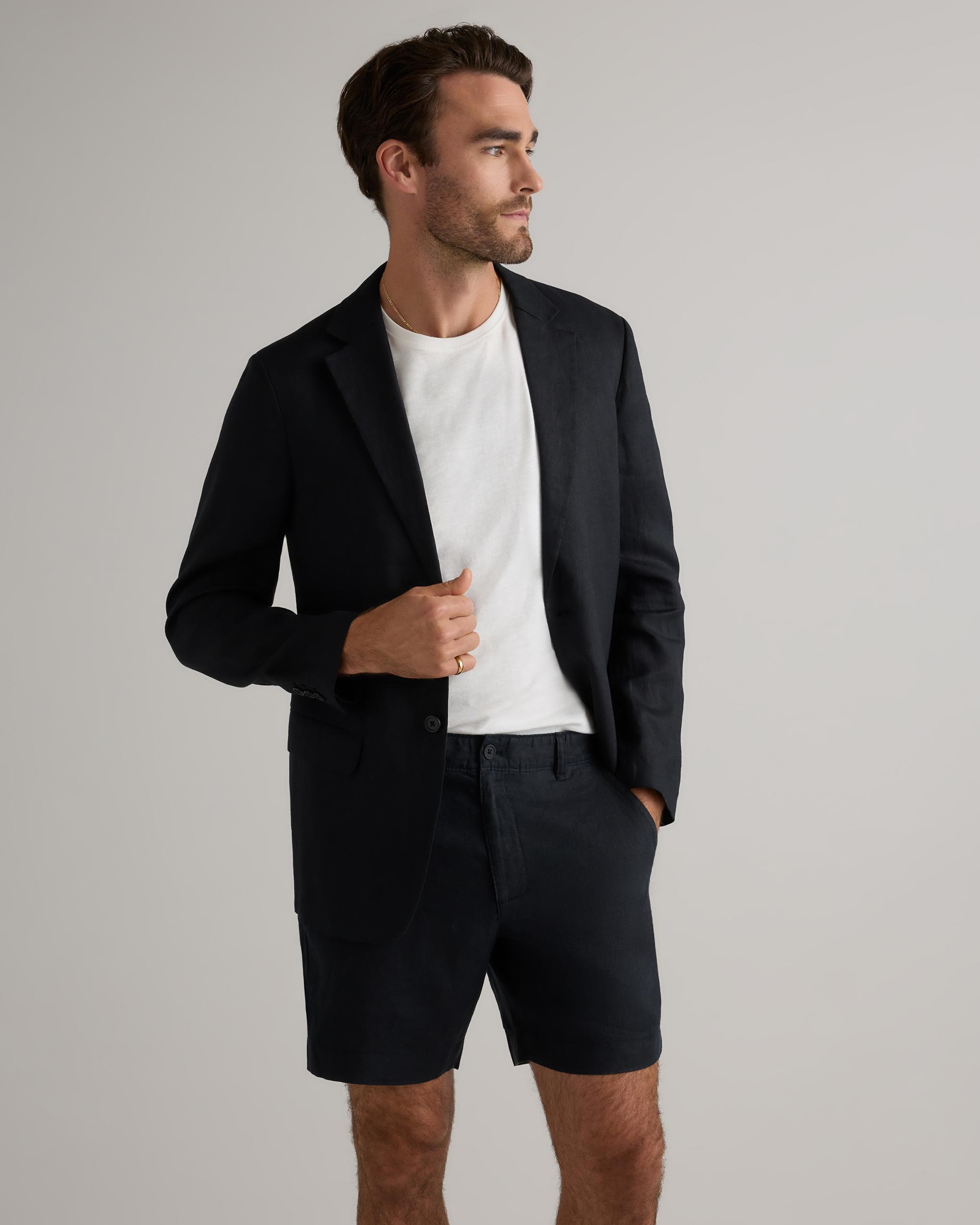 Quince | Men's 100% European Linen 7" Trouser Shorts Product Image