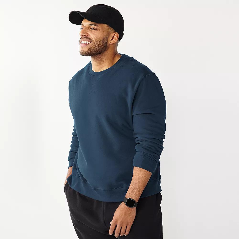 Big & Tall Tek Gear® Ultra Soft Crew Sweatshirt, Boy's, Size: 2XB, Dress Blues Product Image