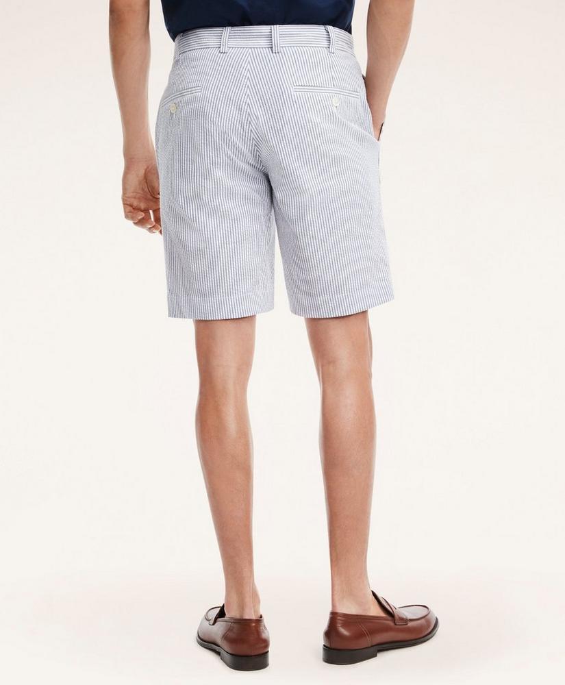 9" Cotton Seersucker Stripe Shorts Product Image