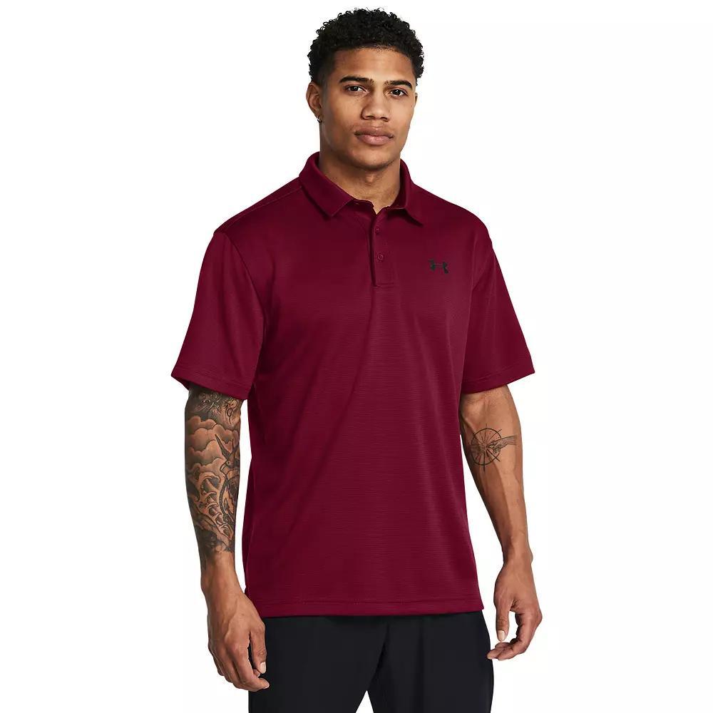 Big & Tall Under Armour Tech Polo, Men's, Size: XXL Tall, Red Black Product Image