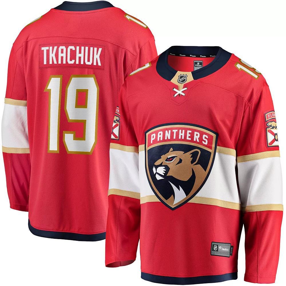 Men's Fanatics Branded Matthew Tkachuk Red Florida Panthers Home Breakaway Player Jersey, Size: 4XL, Pnt Red Product Image