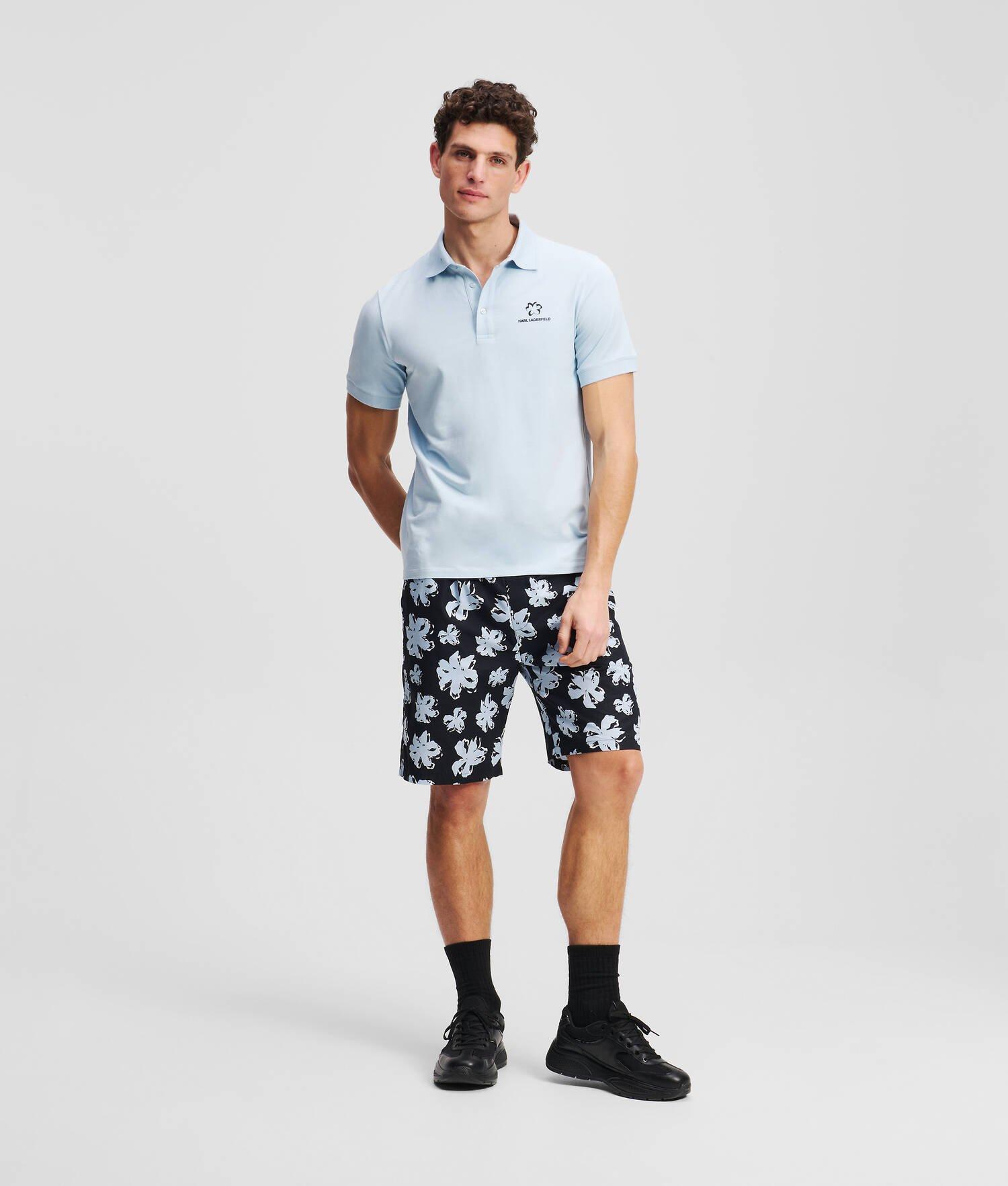 FLOWER PRINT POLO SHIRT Product Image