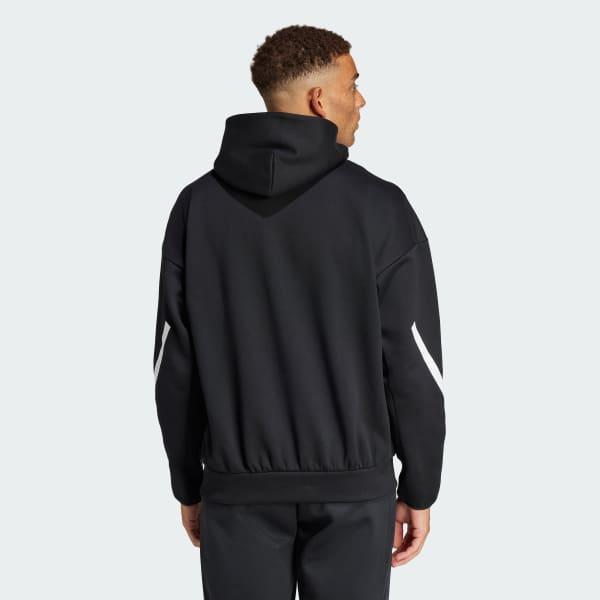 adidas Z.N.E. Hoodie Olive Strata S Mens Product Image