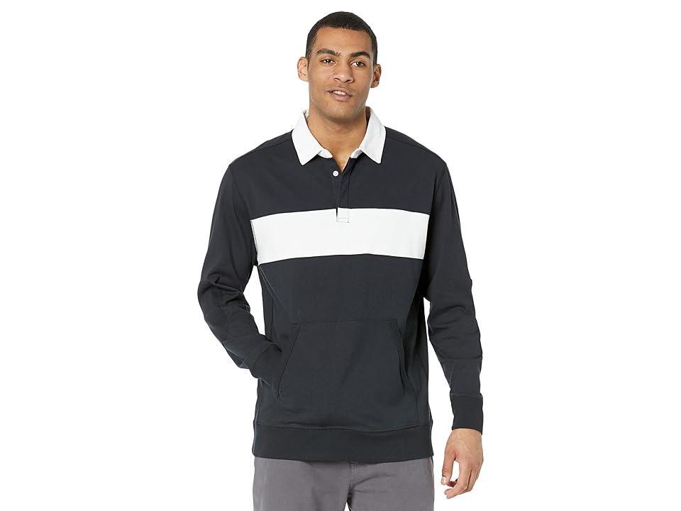 Mens Striped Relaxed-Fit Polo Shirt Product Image