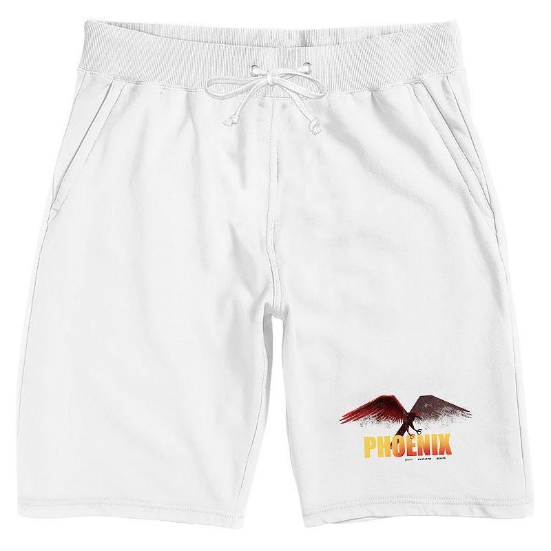 Men's Fantastic Beasts Thunderbird Sleep Shorts, Size: Large, White Product Image