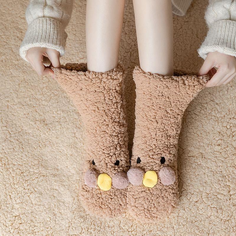 Cartoon Fleece Socks Product Image