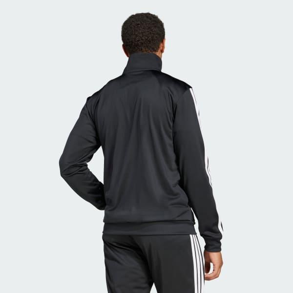 Men's adidas 3-Stripes Tricot Regular Sportswear Track Jacket, Size: XXL, Dark Blue Product Image