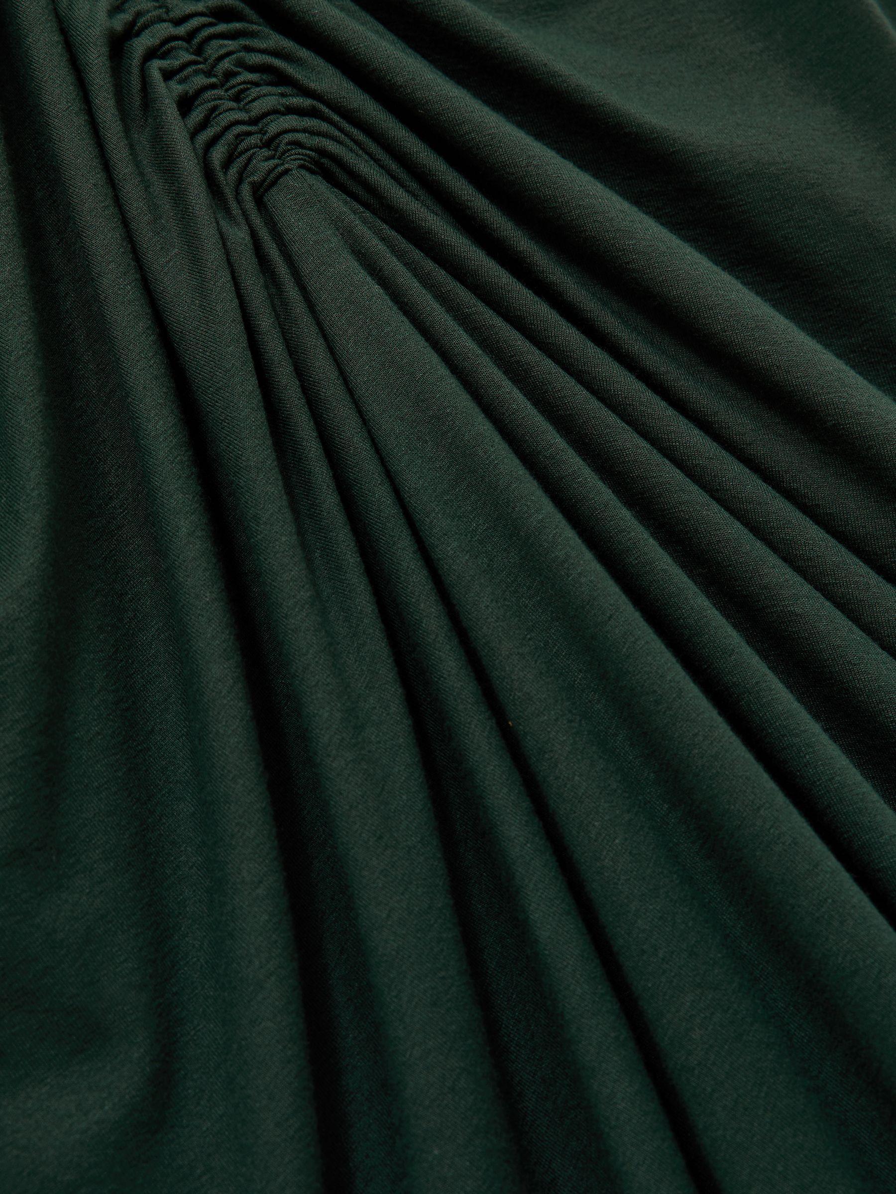 Petite Wool-Blend Wide-Leg Pinstripe Trousers in Grey Product Image