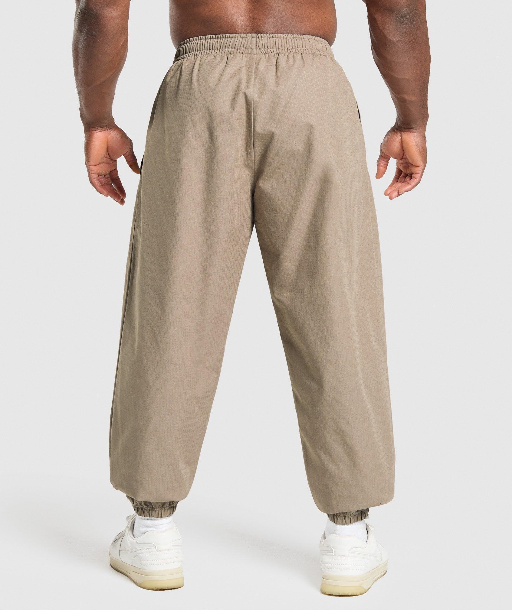 Gymshark Ripstop Pumper Pants - Lifestyle Brown Male Product Image