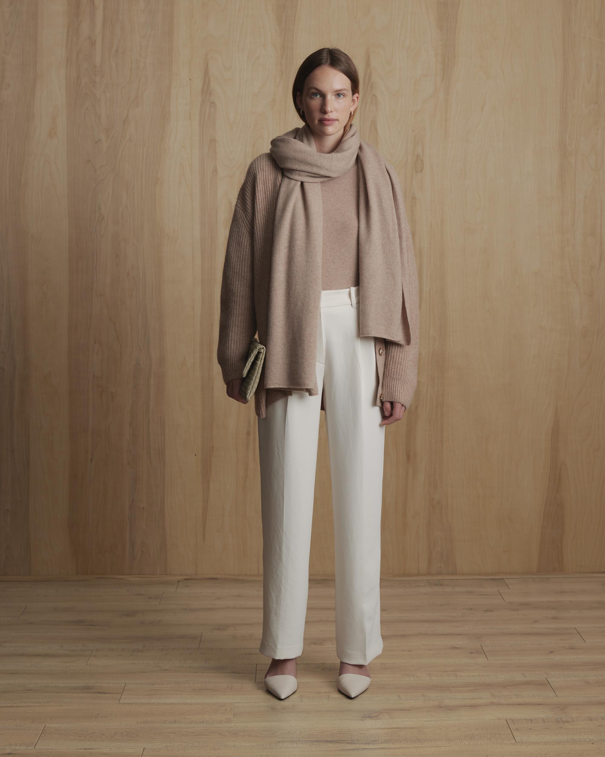 Quince | Women's Mongolian Cashmere OverSized Boyfriend Cardigan Sweater Product Image