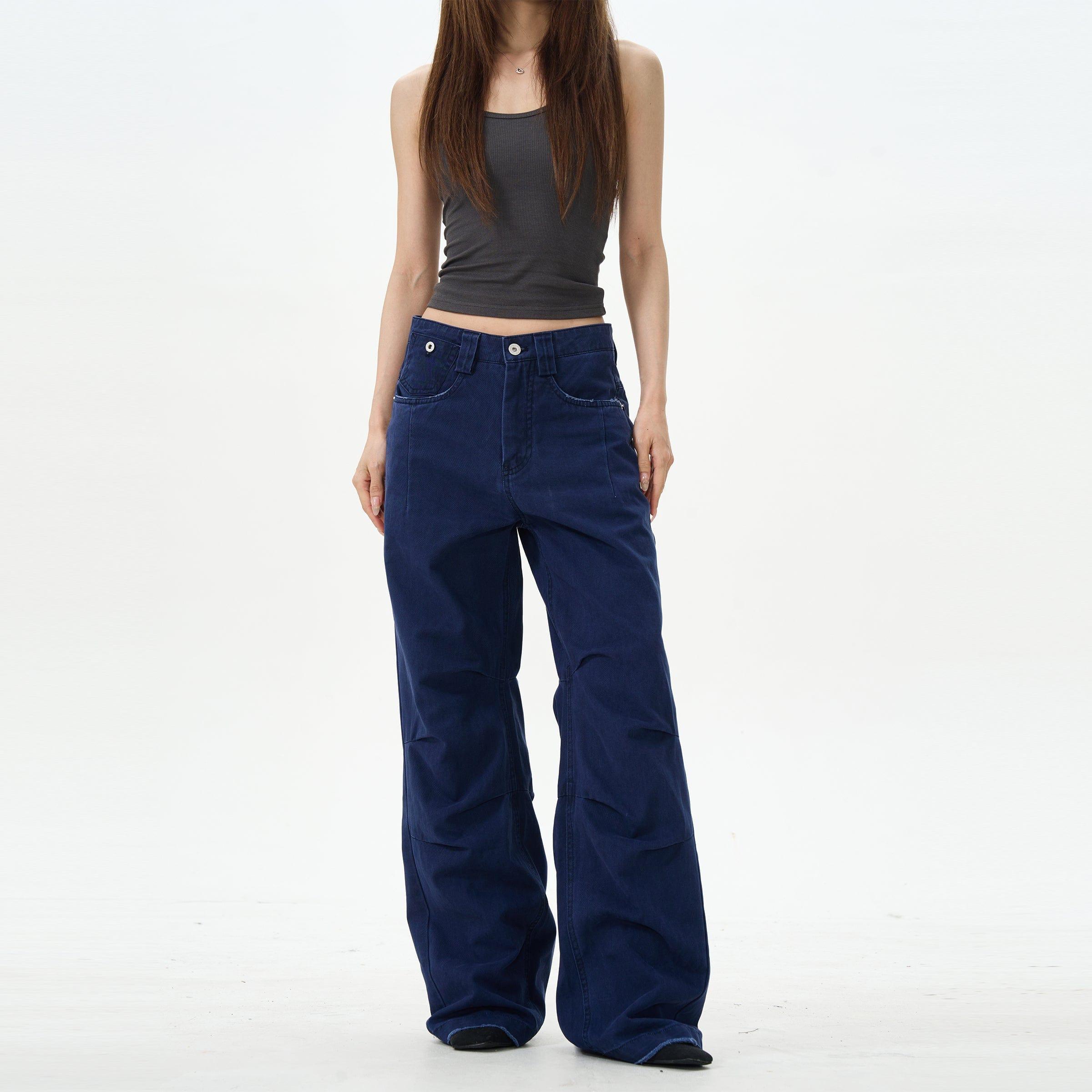 RT No. 12633 PLEATED STRAIGHT PANTS Product Image