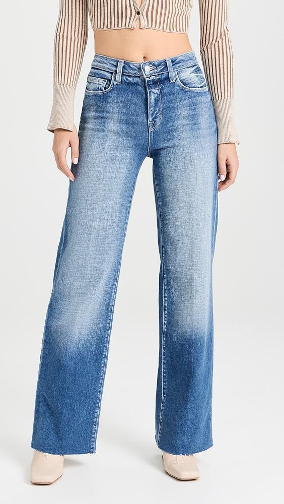 L'AGENCE Scottie High Rise Wide Leg Jeans | Shopbop Product Image