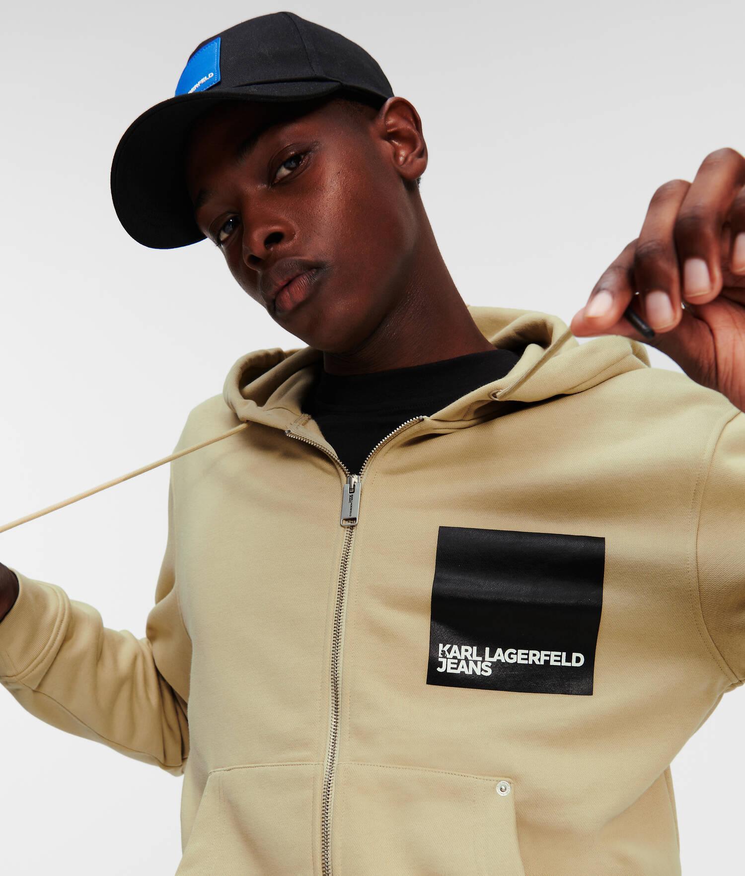 KLJ BOX LOGO ZIP-UP HOODIE Product Image