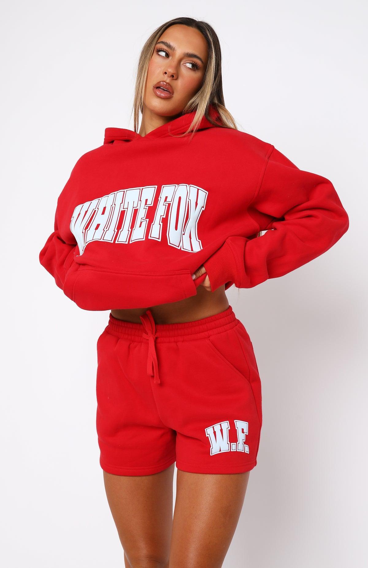 Decade Classics Varsity Lounge Shorts Red Product Image