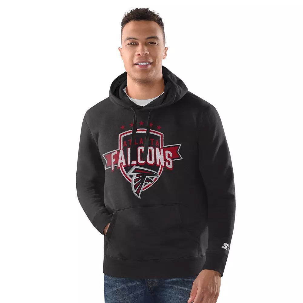 Men's Starter Charcoal Kansas City Chiefs Vintage Pullover Hoodie, Size: XL Product Image