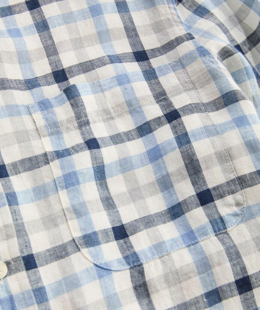Windward Tattersall Linen Shirt Product Image