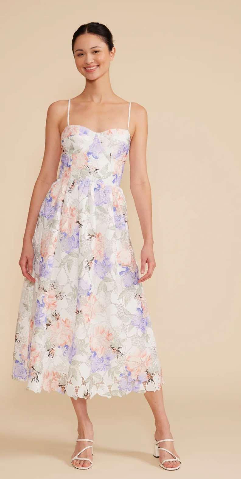 Edda Lace Midi Dress Product Image