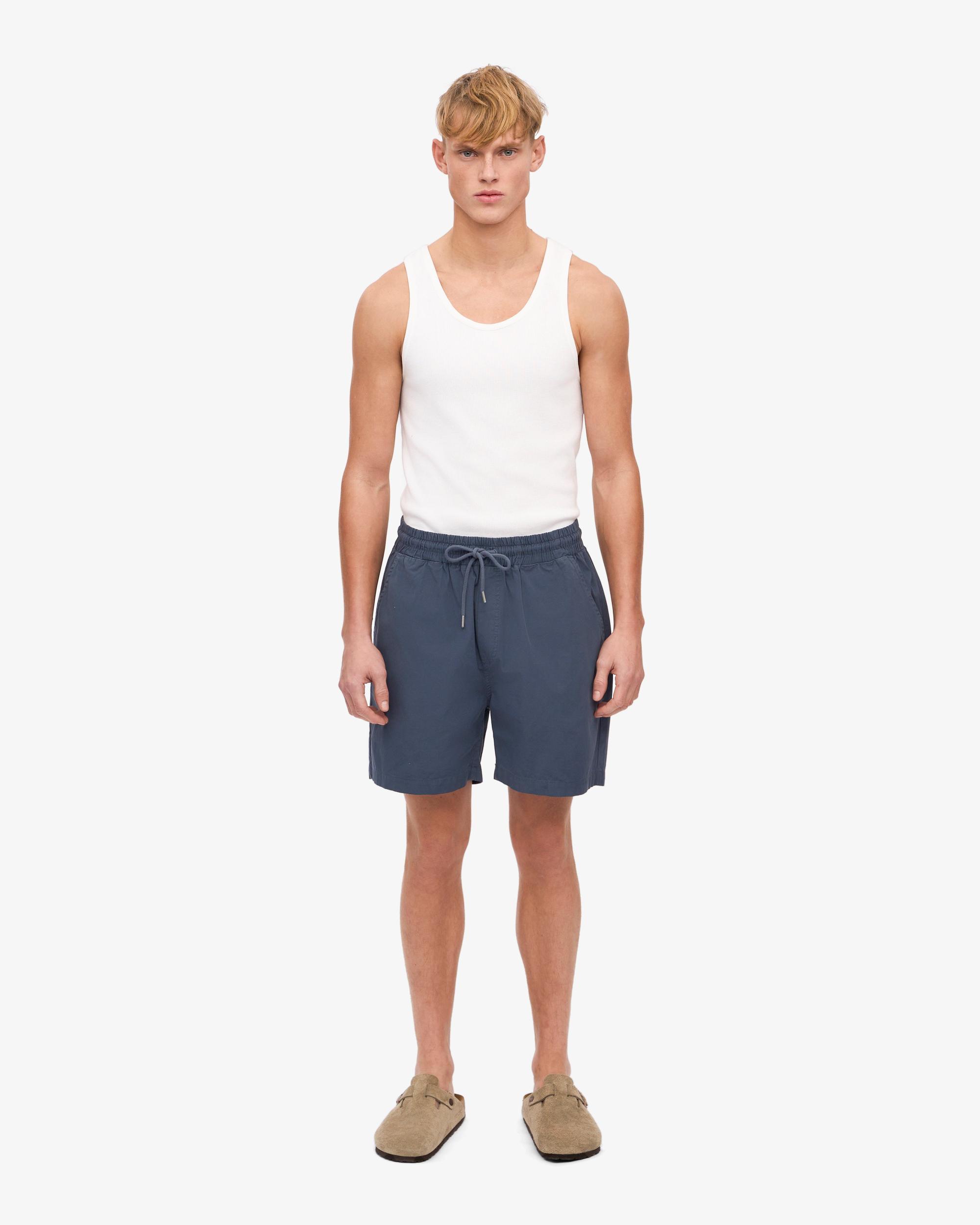 Organic Twill Shorts - Petrol Blue Product Image