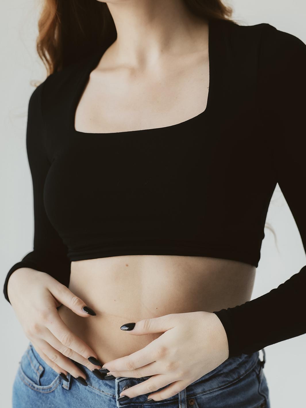 Long Sleeve Square Neck Brami Product Image