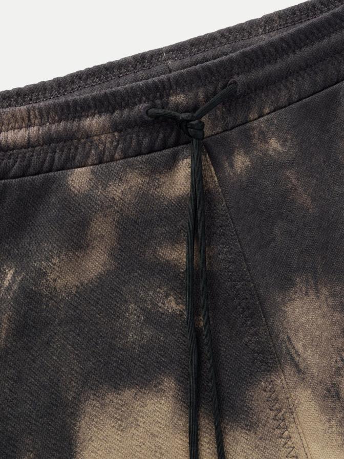 HUGO BOSS Tie-dye Cotton Short In Black Product Image