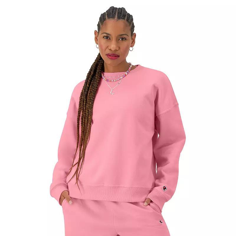 Champion Womens Powerblend Fleece Crewneck Sweatshirt Product Image