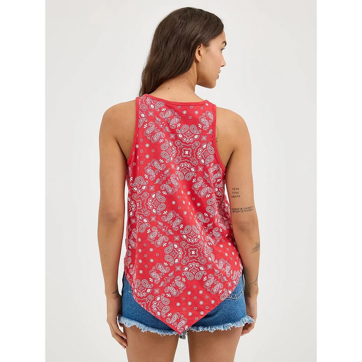 Women's Wrangler Allover Bandana Print Tank | Women's TOPS | Wrangler® Product Image