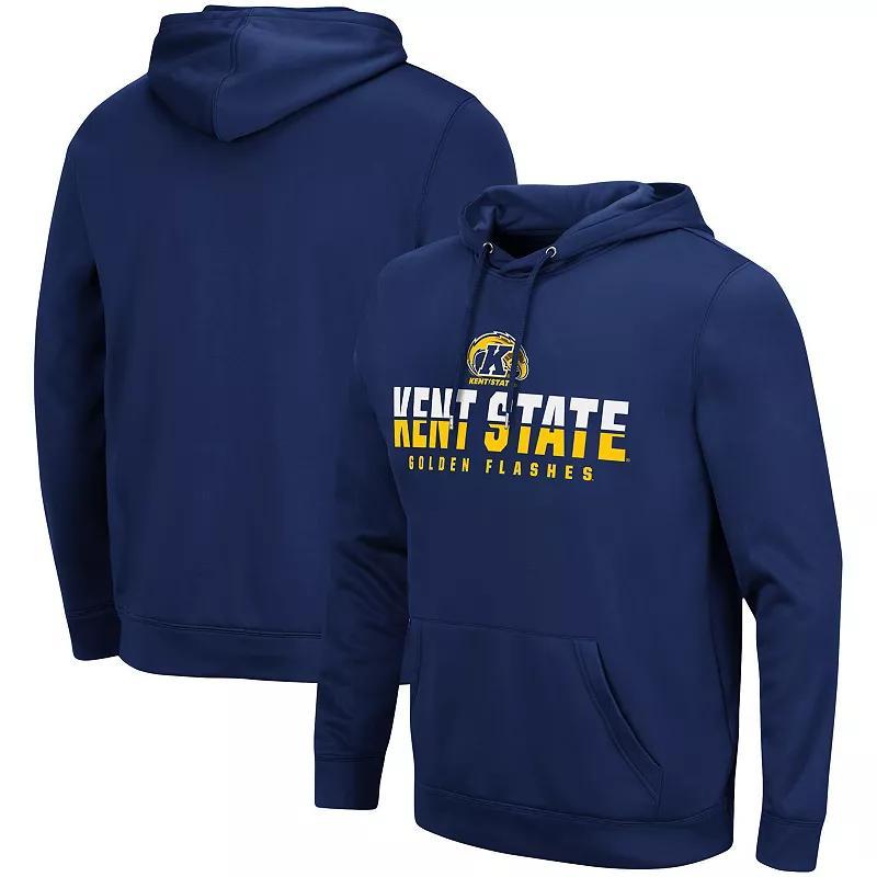 Mens Colosseum Navy Kent State Golden Flashes Lantern Pullover Hoodie Knt Blue Product Image