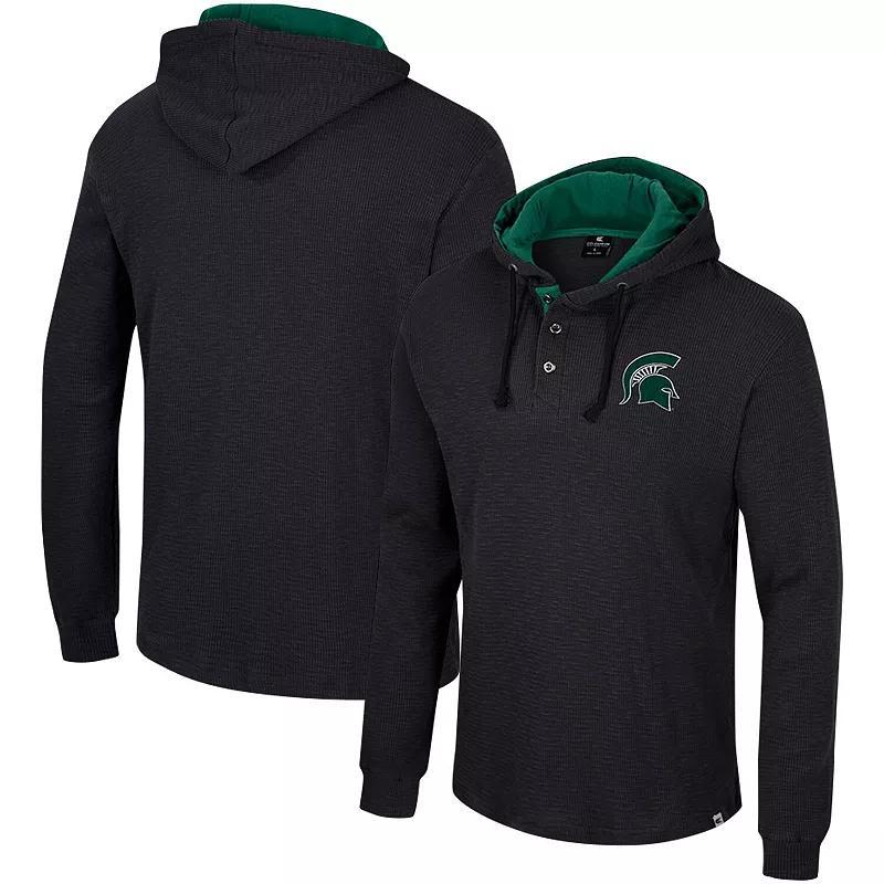 Mens Colosseum Michigan State Spartans Affirmative Thermal Hoodie Long Sleeve T-Shirt Product Image