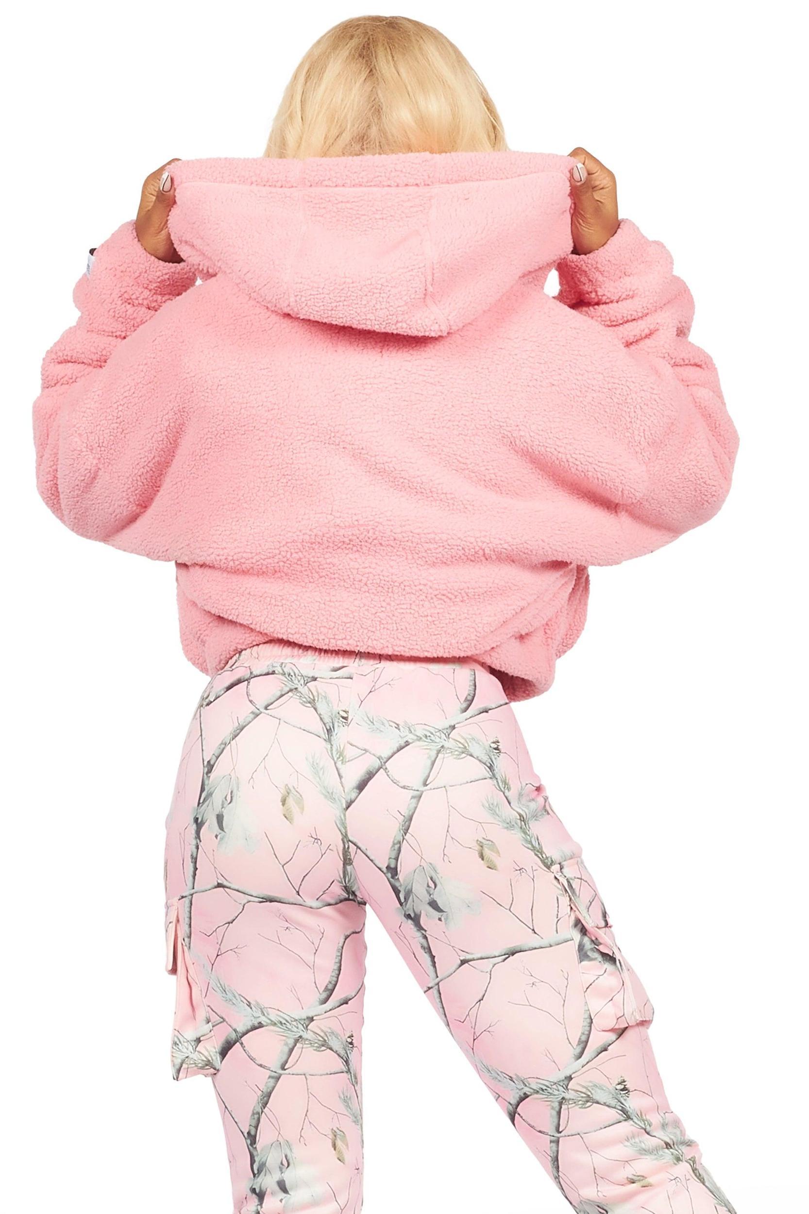 Lonia Pink Sherpa Jacket Female Product Image