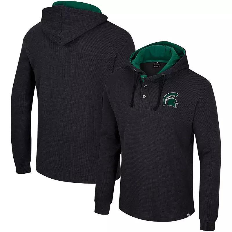 Mens Colosseum Michigan State Spartans Affirmative Thermal Hoodie Long Sleeve T-Shirt Product Image
