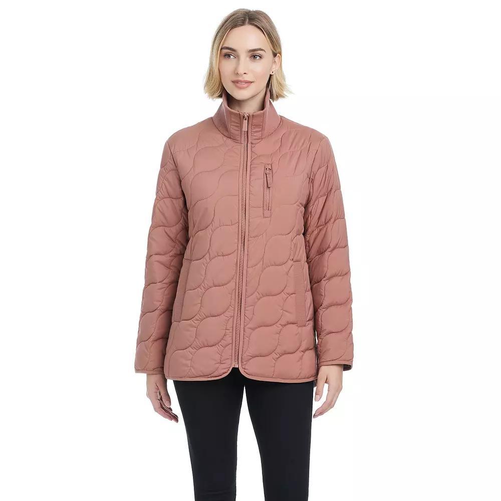 Women's Modern Supply by Sanctuary Rib Knit Puffer Jacket, Size: XXL, Brown Bean Product Image