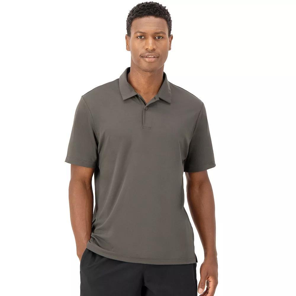 Men's Hanes Moves™ Short Sleeve Performance Polo, Size: XXL, Gray Encore Product Image
