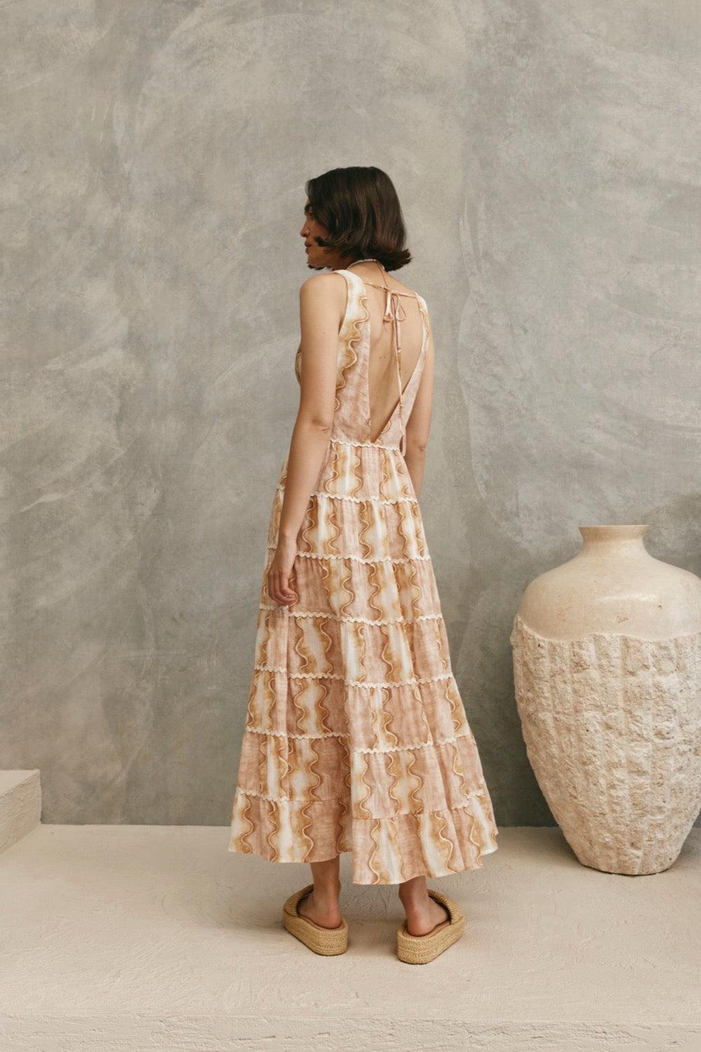 Marlowe Midi Dress Matelassé Product Image