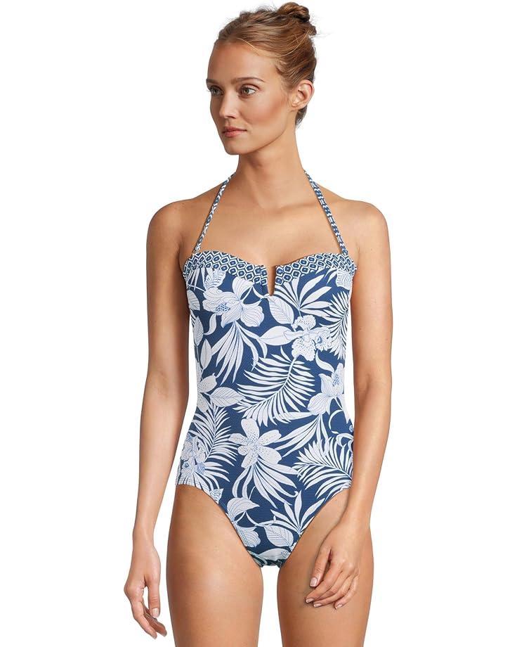 Palm Modern Mosaic Maillot 1Pc Product Image