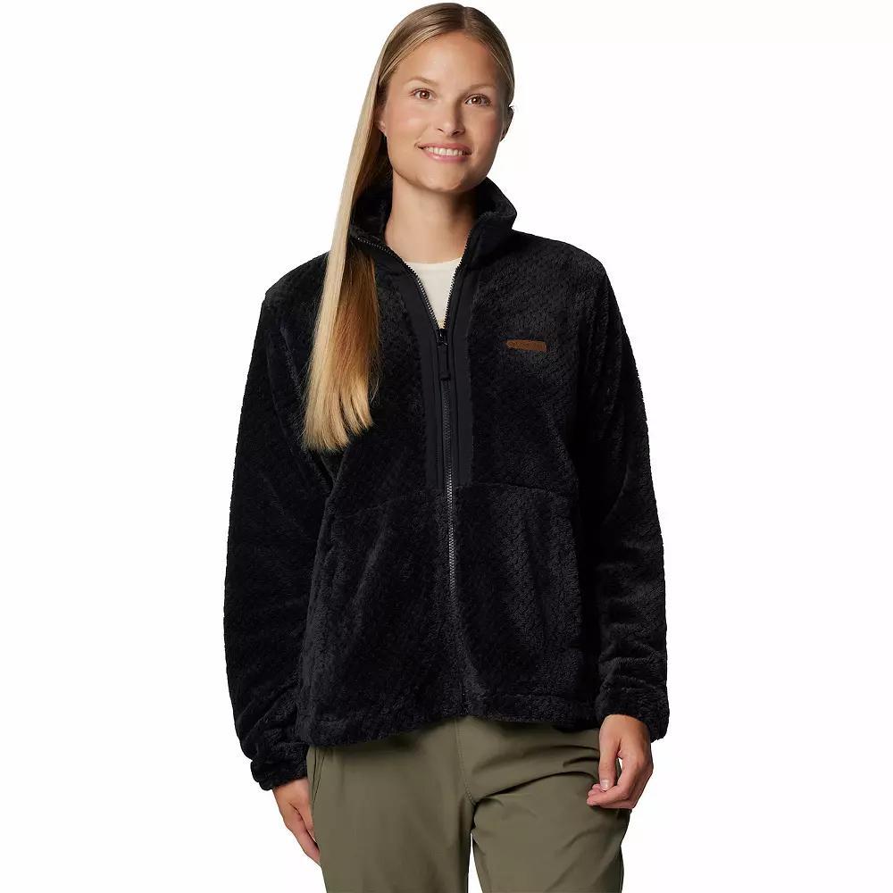 Women's Columbia Fire Side III Full Zip Jacket, Size: Large, Dark Grey Product Image