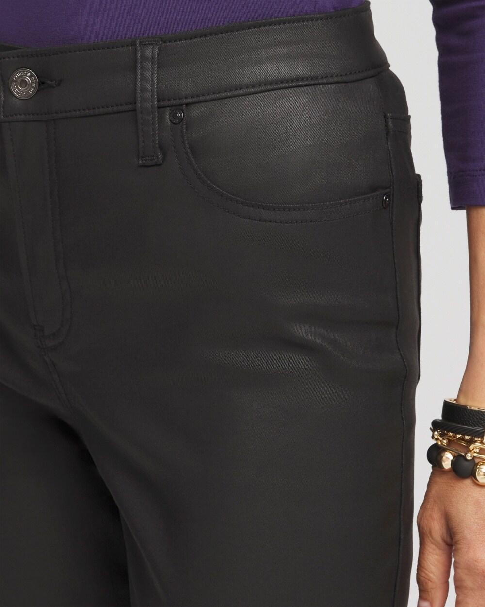 Girlfriend Coated Ankle Jeans Product Image