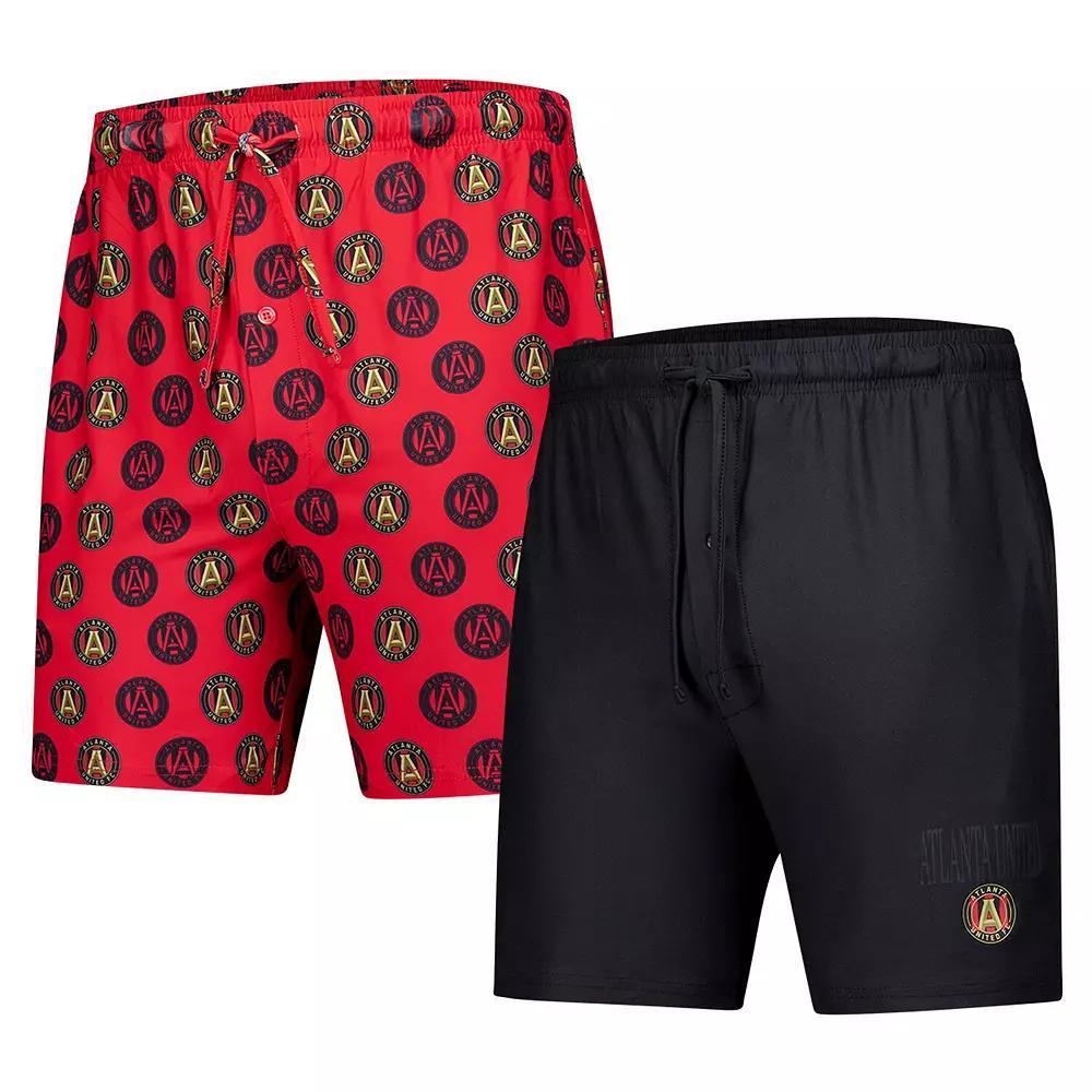 Men's Concepts Sport Red/Black Atlanta United FC Record 2-Pack Short Set, Size: Medium, Atu Red Product Image