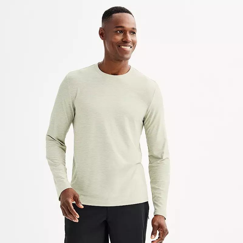 Men's FLX Luxury Soft Wander Long Sleeve Tee, Size: XXL, Beige Product Image