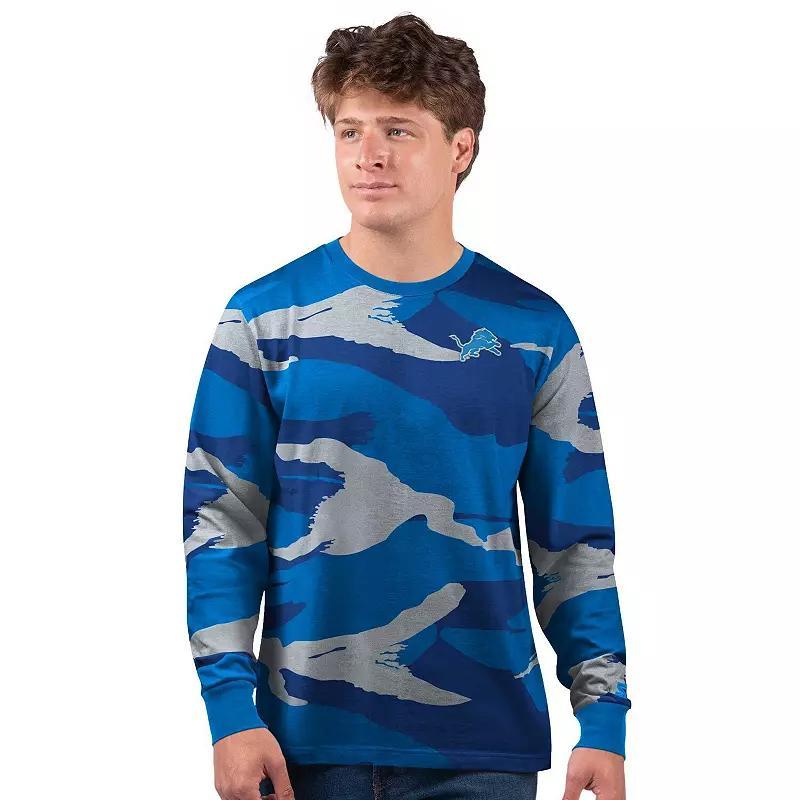 Men's Starter Royal/Gray Seattle Seahawks Thursday Night Gridiron Vintage Logo Long Sleeve T-Shirt, Size: 4XL, Blue Product Image