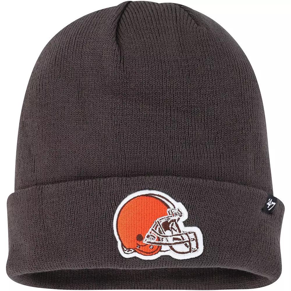 Men's '47  Charcoal Cleveland Browns Secondary Cuffed Knit Hat Product Image