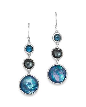 Womens Lollipop Lollitini Sterling Silver & Multi-Stone Triple-Drop Earrings Product Image