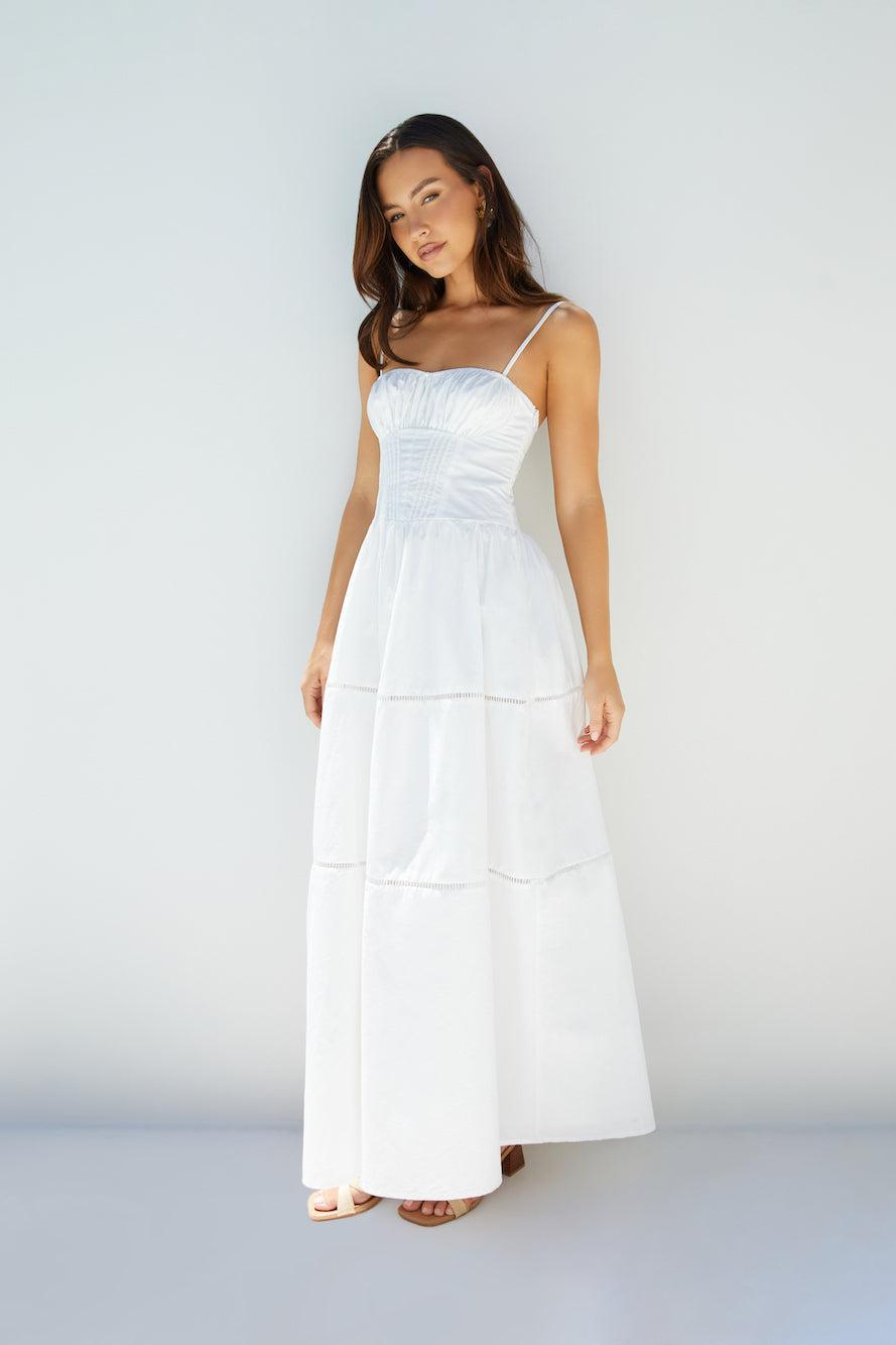 Mandy More Maxi Dress White Product Image